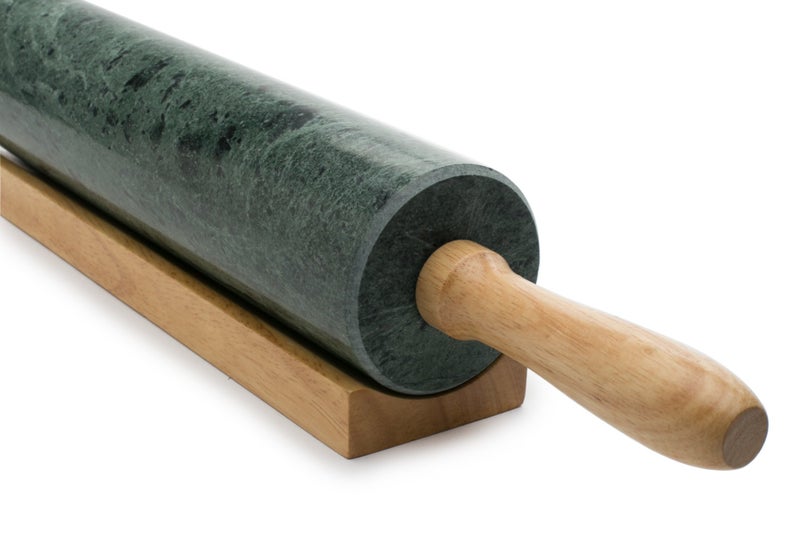 Fox Run Marble Rolling Pin and Base, Green 2.5 x 18 x 3 inches - Image 4